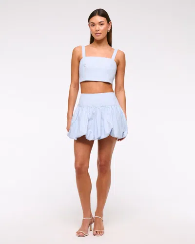 Abercrombie & Fitch Ultra Cropped Bow-back Cami Top In Blue