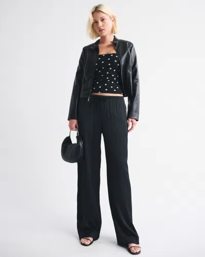 Abercrombie & Fitch Bra-free Mesh 90s Cami In Black