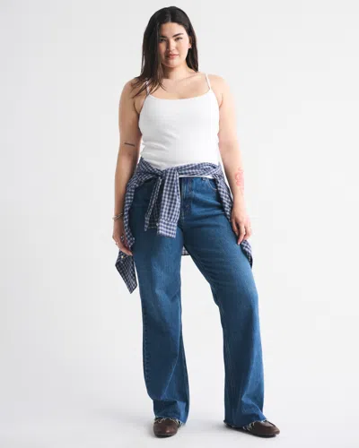 Abercrombie & Fitch Bra-free Rib 90s Cami In White