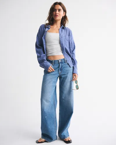 Abercrombie & Fitch Bra-free Rib 90s Cami In Gray