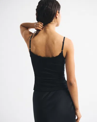 Abercrombie & Fitch Bra-free Lace 90s Cami In Black