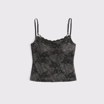Abercrombie & Fitch Bra-free Lace 90s Cami In Black