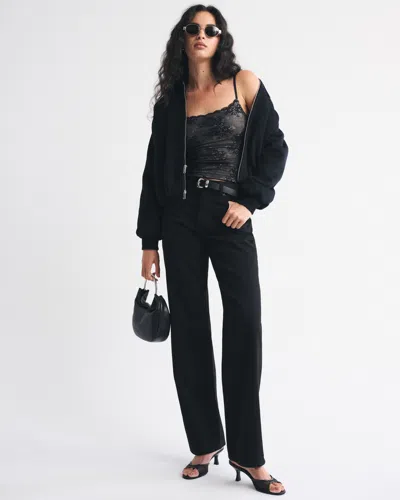 Abercrombie & Fitch Bra-free Lace 90s Cami In Black