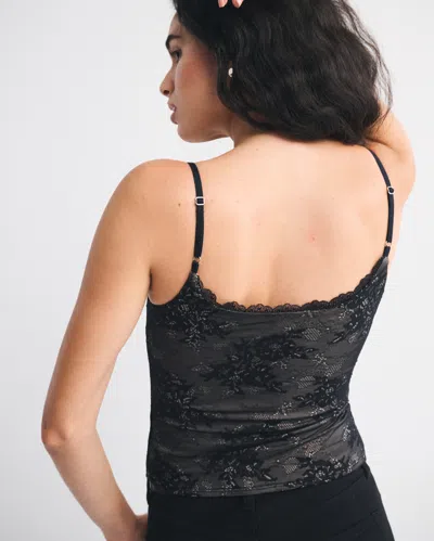 Abercrombie & Fitch Bra-free Lace 90s Cami In Black