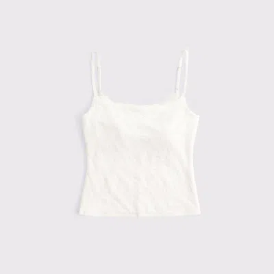 Abercrombie & Fitch Bra-free Lace 90s Cami In White