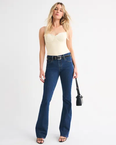 Abercrombie & Fitch Bra-free Lace-trim Bodysuit In Neutral