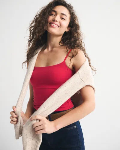 Abercrombie & Fitch Bra-free 90s Cami In Red