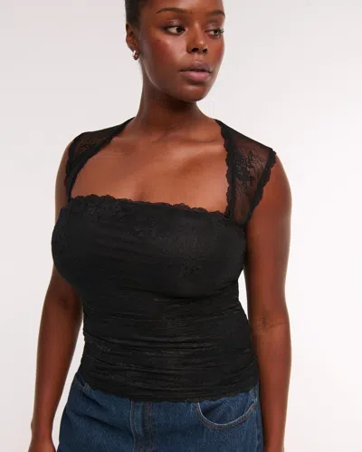 Abercrombie & Fitch The A&f Ava Lace Top In Black