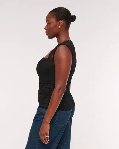 Abercrombie & Fitch The A&f Ava Lace Top In Black