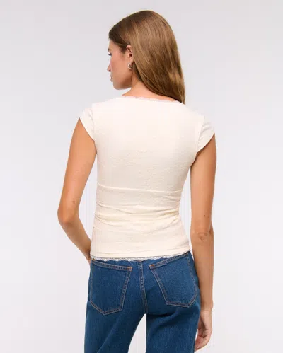 Abercrombie & Fitch The A&f Zoe Bra-free Lace Top In White