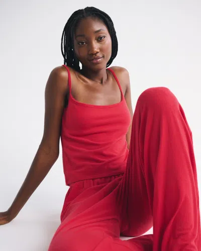 Abercrombie & Fitch Cozy Lounge 90s Cami In Red