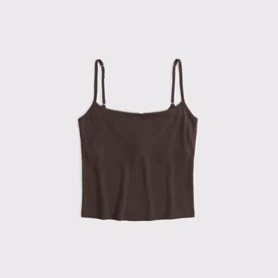 Abercrombie & Fitch Cozy Lounge 90s Cami In Brown