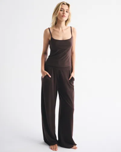 Abercrombie & Fitch Cozy Lounge 90s Cami In Brown
