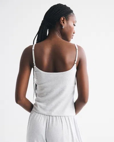 Abercrombie & Fitch Cozy Lounge 90s Cami In Gray