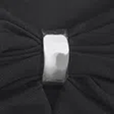 Abercrombie & Fitch Off-the-shoulder Mesh Hardware Top In Black