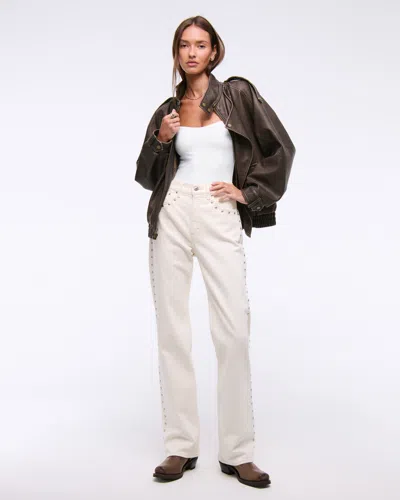 Abercrombie & Fitch Bra-free Sweetheart Bodysuit In White