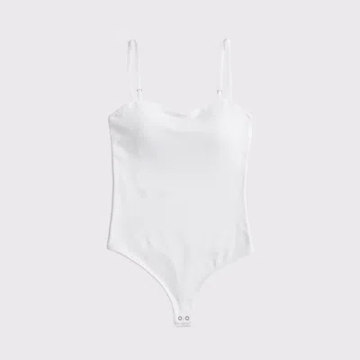 Abercrombie & Fitch Bra-free Sweetheart Bodysuit In White