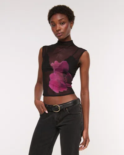 Abercrombie & Fitch The A&f Paloma Mesh Top In Black