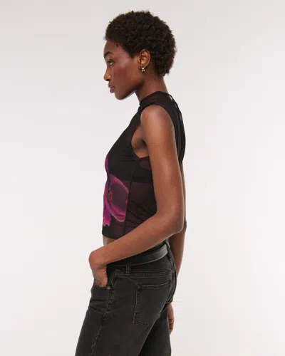 Abercrombie & Fitch The A&f Paloma Mesh Top In Black