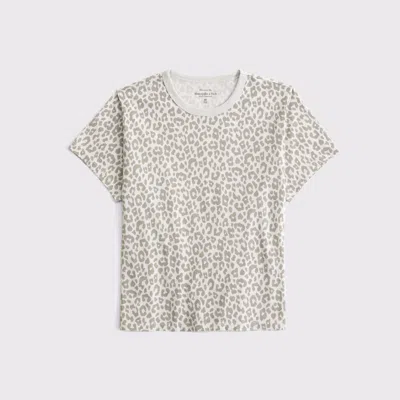Abercrombie & Fitch Essential Polished Body-skimming Tee In Neutral
