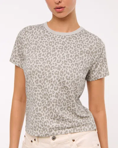 Abercrombie & Fitch Essential Polished Body-skimming Tee In Neutral