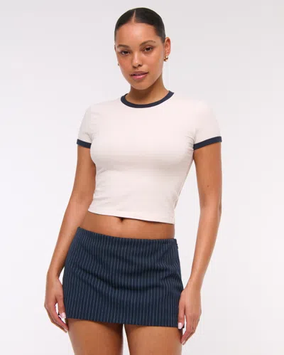 Abercrombie & Fitch Essential Baby Tee In White