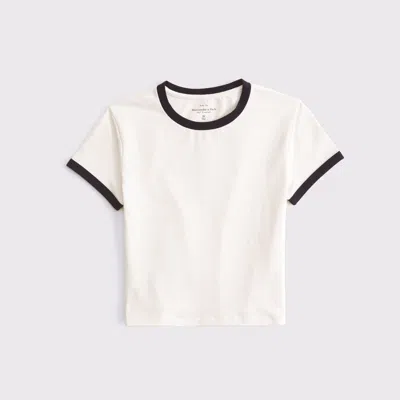 Abercrombie & Fitch Essential Baby Tee In White
