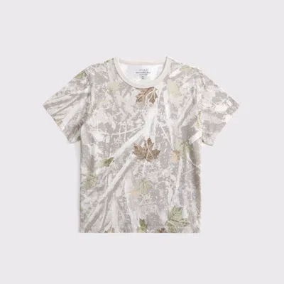 Abercrombie & Fitch Essential Polished Body-skimming Tee In Neutral