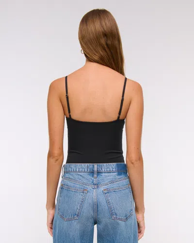 Abercrombie & Fitch Bra-free Hardware Cutout Bodysuit In Multi