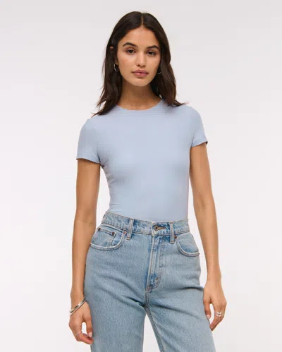 Abercrombie & Fitch Soft Matte Seamless Tee Bodysuit In Multi