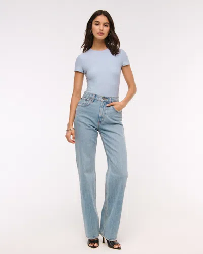 Abercrombie & Fitch Soft Matte Seamless Tee Bodysuit In Multi