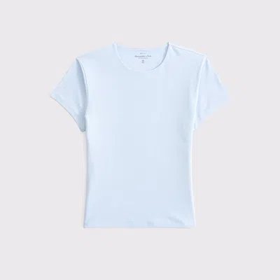 Abercrombie & Fitch Double-lined Baby Tee In Blue