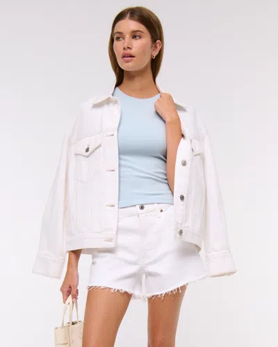 Abercrombie & Fitch Double-lined Baby Tee In Blue