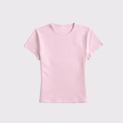 Abercrombie & Fitch Double-lined Baby Tee In Purple