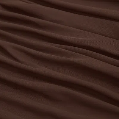 Abercrombie & Fitch Mesh Foldover Bodysuit In Brown