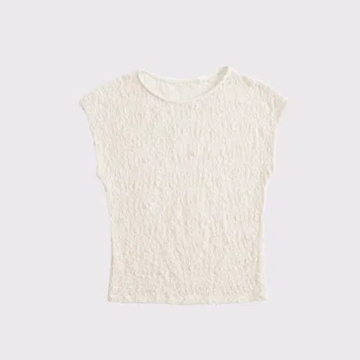 Abercrombie & Fitch Lace Shell Top In White