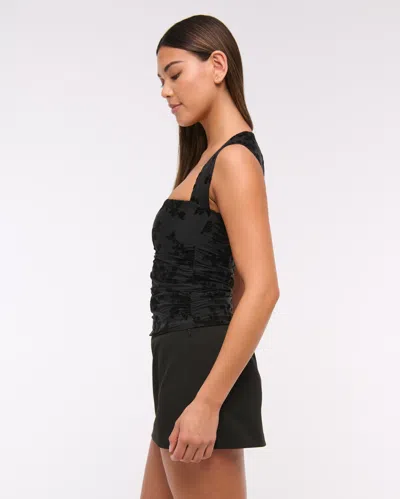 Abercrombie & Fitch The A&f Ava Mesh Top In Black