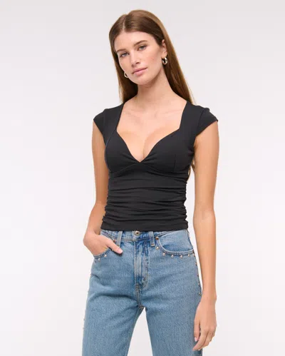 Abercrombie & Fitch The A&f Zoe Bra-free Top In Black