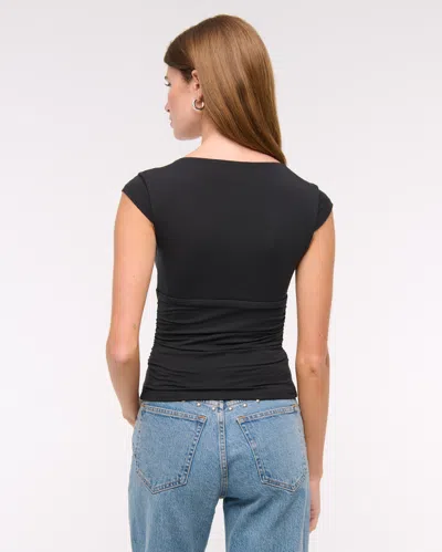 Abercrombie & Fitch The A&f Zoe Bra-free Top In Black