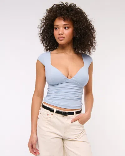 Abercrombie & Fitch The A&f Zoe Bra-free Top In Blue