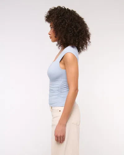 Abercrombie & Fitch The A&f Zoe Bra-free Top In Blue