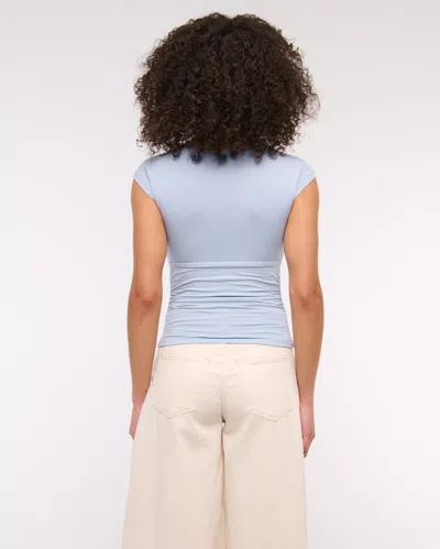 Abercrombie & Fitch The A&f Zoe Bra-free Top In Blue