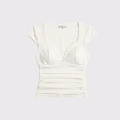 Abercrombie & Fitch The A&f Zoe Bra-free Top In White