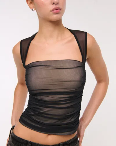 Abercrombie & Fitch The A&f Ava Mesh Top In Black
