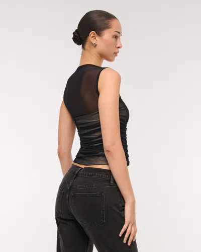 Abercrombie & Fitch The A&f Ava Mesh Top In Black