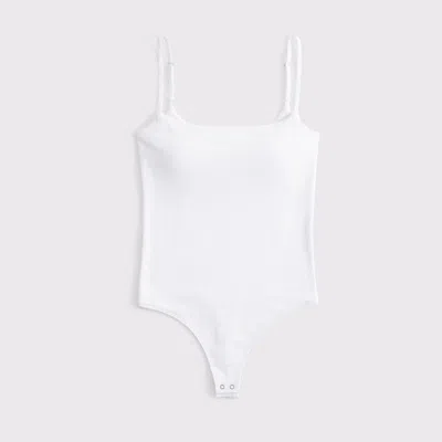 Abercrombie & Fitch Bra-free 90s Cami Bodysuit In White
