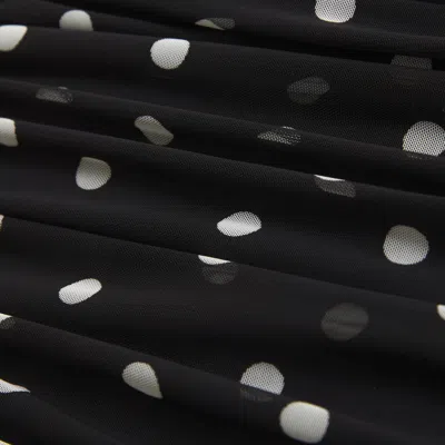 Abercrombie & Fitch Mesh Foldover Bodysuit In Black