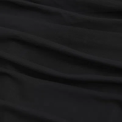 Abercrombie & Fitch Mesh Foldover Bodysuit In Black