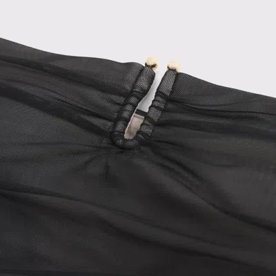 Abercrombie & Fitch Bra-free Mesh Hardware Tube Top In Black