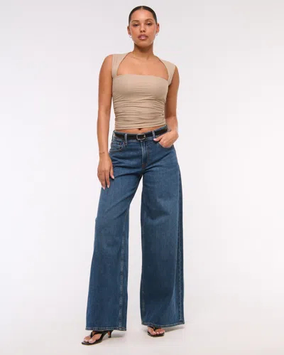 Abercrombie & Fitch The A&f Ava Soft Matte Seamless Top In Brown